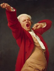 Önarckép, ásítva